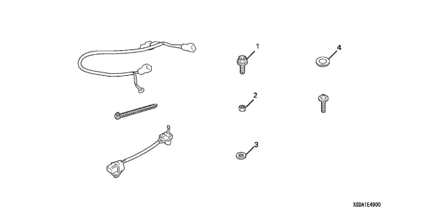 2007 Honda Accord 4 Door LX KA 5MT Hood Switch Kit Diagram