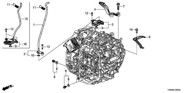 2018 Honda Odyssey Block, Skid Diagram for 31280-5MR-A50