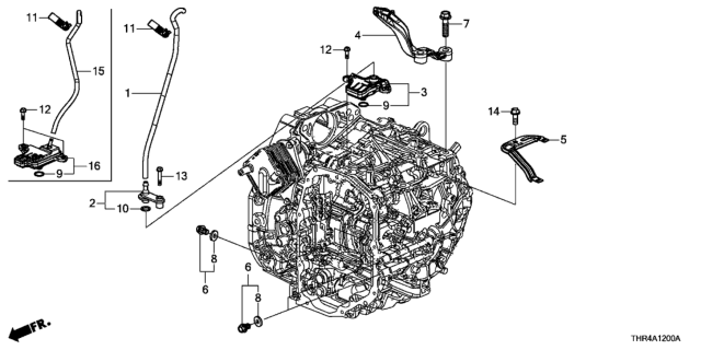 2019 Honda Odyssey AT Breather Tube (10AT) Diagram