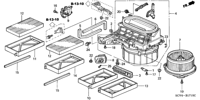 2004 Honda Element Heater Blower Diagram