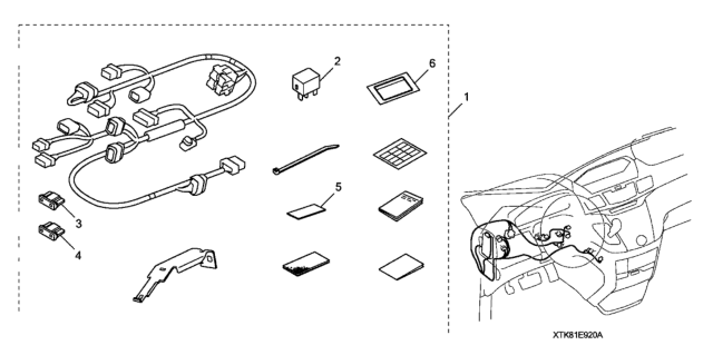 2015 Honda Odyssey Remote Engine Starter (Attachment) Diagram