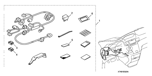 2017 Honda Odyssey Remote Engine Starter (Attachment) Diagram