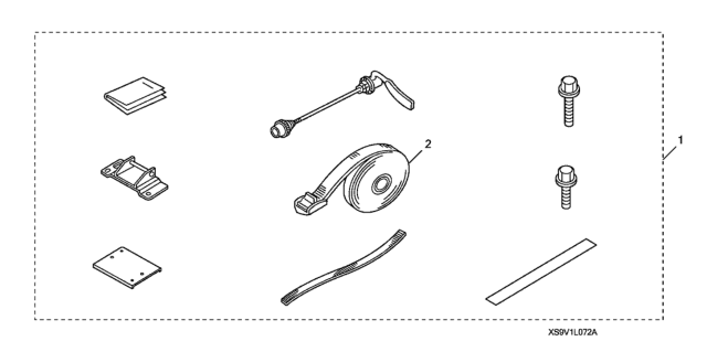 2012 Honda Pilot Bike Attachment (Interior) Diagram for 08L07-S9V-102A