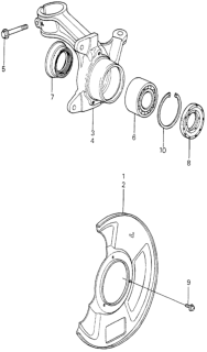 1980 Honda Prelude Dust Seal B, FR. Bearing (Nok) Diagram for 91251-692-005