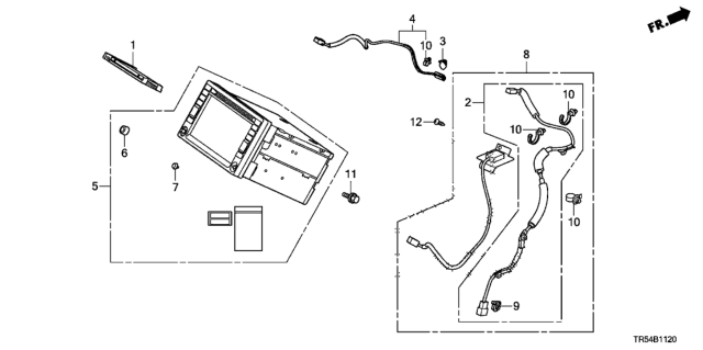 2012 Honda Civic Navigation Unit (Coo) Diagram for 39541-TR5-305