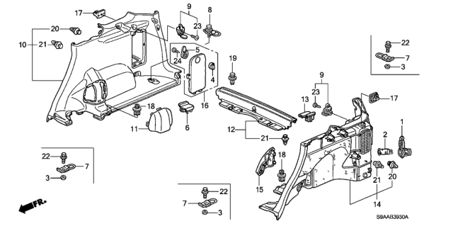 2006 Honda CR-V Lid Assy., Jack *YR239L* (KI IVORY) Diagram for 84690-S9A-003ZD