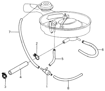 1980 Honda Civic Tubing Diagram