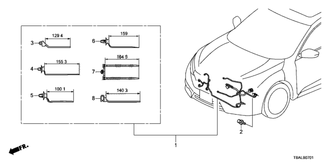 2021 Honda Civic Wire Harness Diagram 2