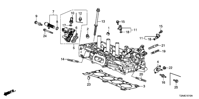 2015 Honda Accord VTC Oil Control Valve (L4) Diagram