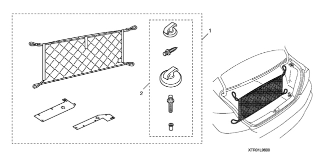 2014 Honda Civic Cargo Net Diagram