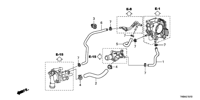 2013 Honda Fit Water Hose Diagram