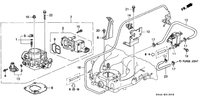 2000 Honda Civic Throttle Body Diagram