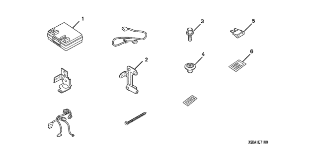 2004 Honda Accord Outer Temp Unit Diagram for 08E71-SDA-1M001