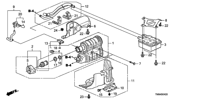 2010 Honda Insight Filter, Canister Diagram for 17315-TM8-L01