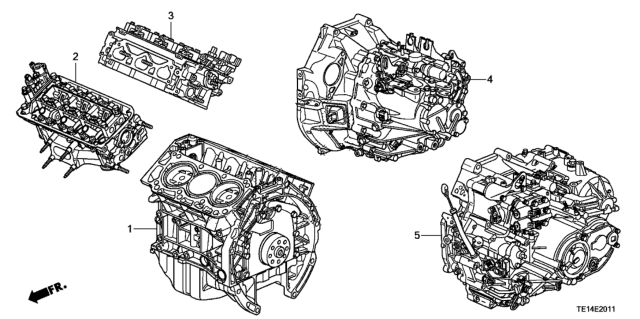 2012 Honda Accord General Assy. Diagram for 10002-R72-A02