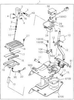 1995 Honda Passport Boot Diagram for 8-97047-213-0