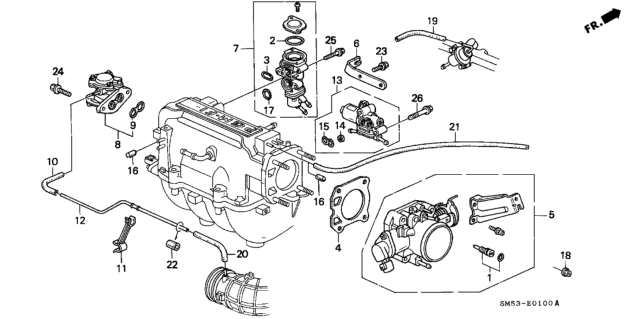 1991 Honda Accord Throttle Body Diagram