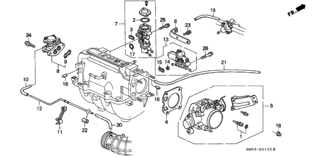 1992 Honda Accord Throttle Body Diagram