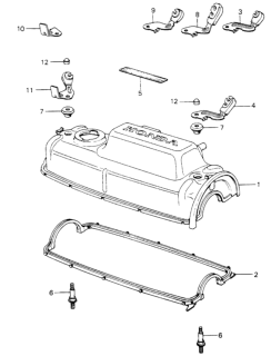 1980 Honda Civic Clamp, Cable Diagram for 91401-692-660