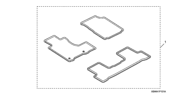 2010 Honda CR-V All Season Mat Diagram