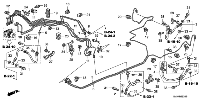 2008 Honda Civic Brake Lines (VSA) Diagram
