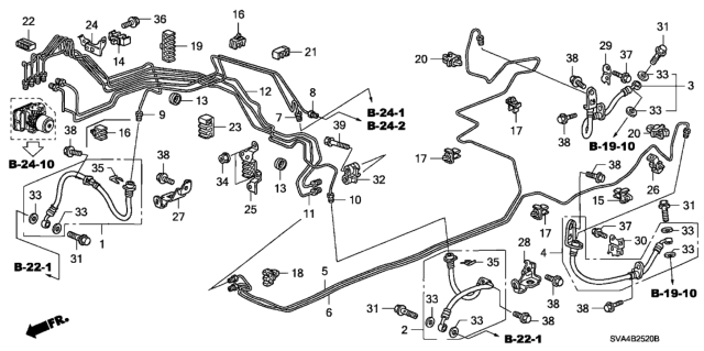 2009 Honda Civic Brake Lines (VSA) Diagram