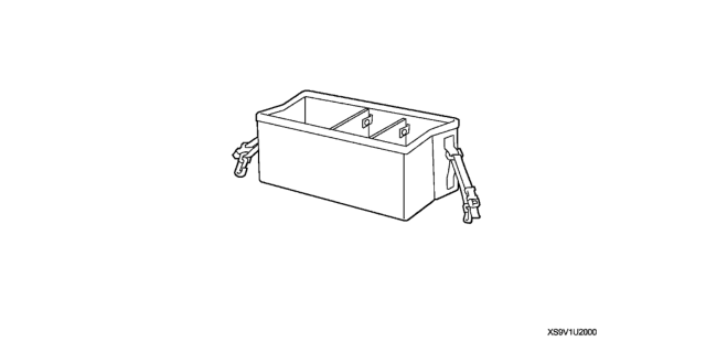 2007 Honda Fit 5 Door BASE KA 5MT Cargo Organizer Diagram