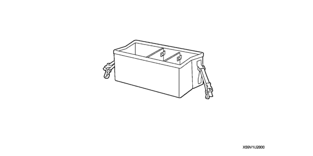 2007 Honda Fit Cargo Organizer Diagram