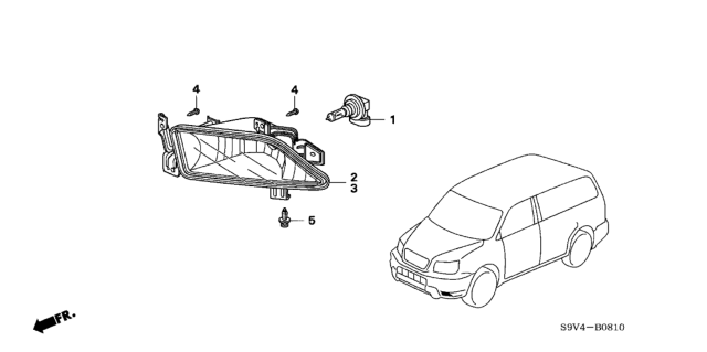 2006 Honda Pilot Foglight Diagram