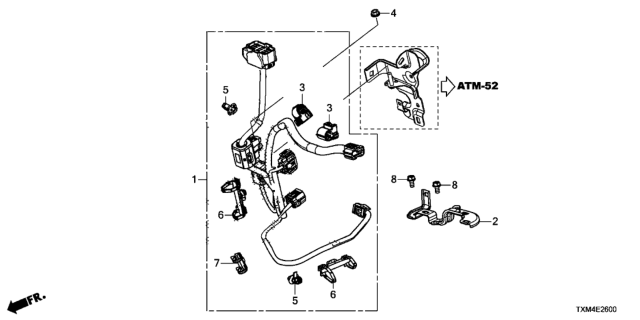 2019 Honda Insight STAY, L. FRAME Diagram for 1N494-6L2-A00