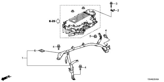 2014 Honda Accord Frame, Pcu Diagram for 1B810-5K0-020