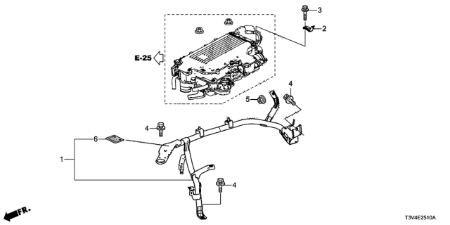 2014 Honda Accord PCU Frame Diagram