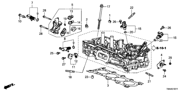 2017 Honda Civic VTC Oil Control Valve Diagram