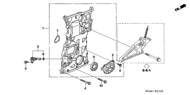 2007 Honda Civic Chain Case (2.0L) Diagram