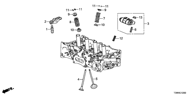 2014 Honda Accord Hybrid Valve - Rocker Arm Diagram