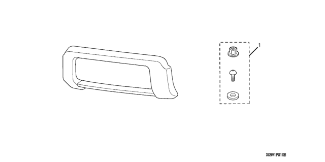 2007 Honda Pilot 5 Door LX (2WD) KA 5AT Lower Trim Garnish Diagram