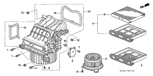 2007 Honda Civic Heater Blower Diagram