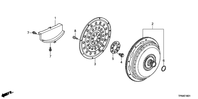 2012 Honda Crosstour Torque Converter (L4) Diagram