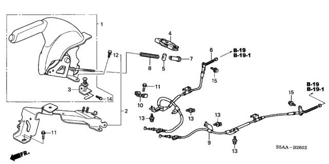 2004 Honda Civic Parking Brake Diagram