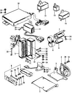 1976 Honda Civic Fuse Box - Horn Diagram