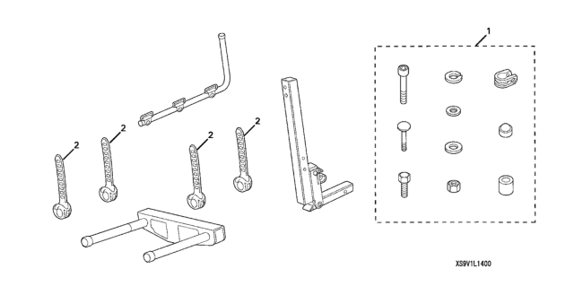 2006 Honda Pilot Bike Carrier Hitch Mount Diagram