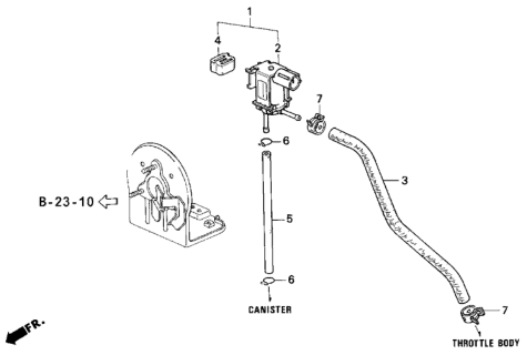 1995 Honda Odyssey Purge Control Solenoid Valve Diagram