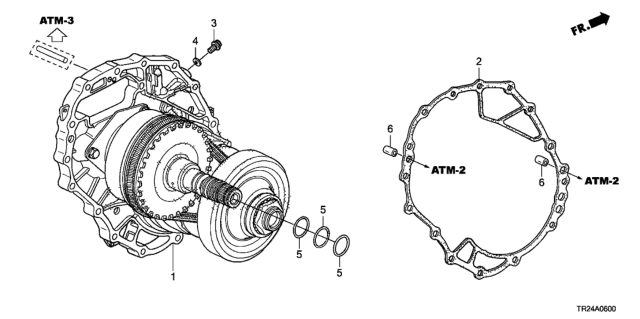 2014 Honda Civic 4 Door MX KL CVT AT Intermediate Plate Diagram