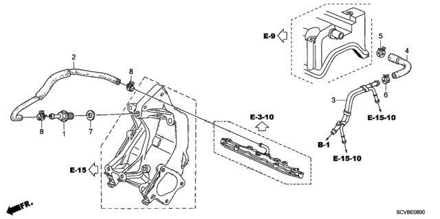 2011 Honda Element PCV Tube Diagram