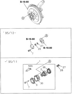 1997 Honda Passport Free Wheel Hub Bolts Diagram