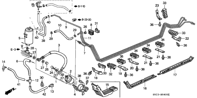 1994 Honda Accord Pipe, Vent Diagram for 17720-SV4-A00