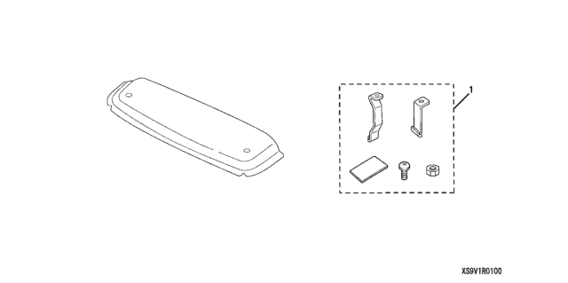 2006 Honda Pilot 5 Door EXL (4WD RES) KA 5AT Moonroof Visor Diagram