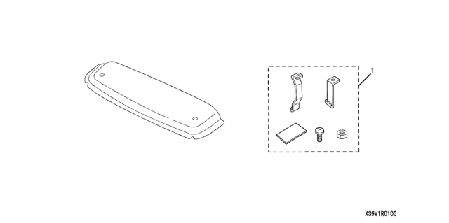 2006 Honda Pilot Hardware Kit Diagram for 08R01-S9V-100R1