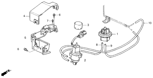 1997 Honda Odyssey EGR Control Device Diagram