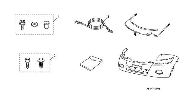 2010 Honda Civic Hardware Kit Diagram for 08P35-SNA-100R1